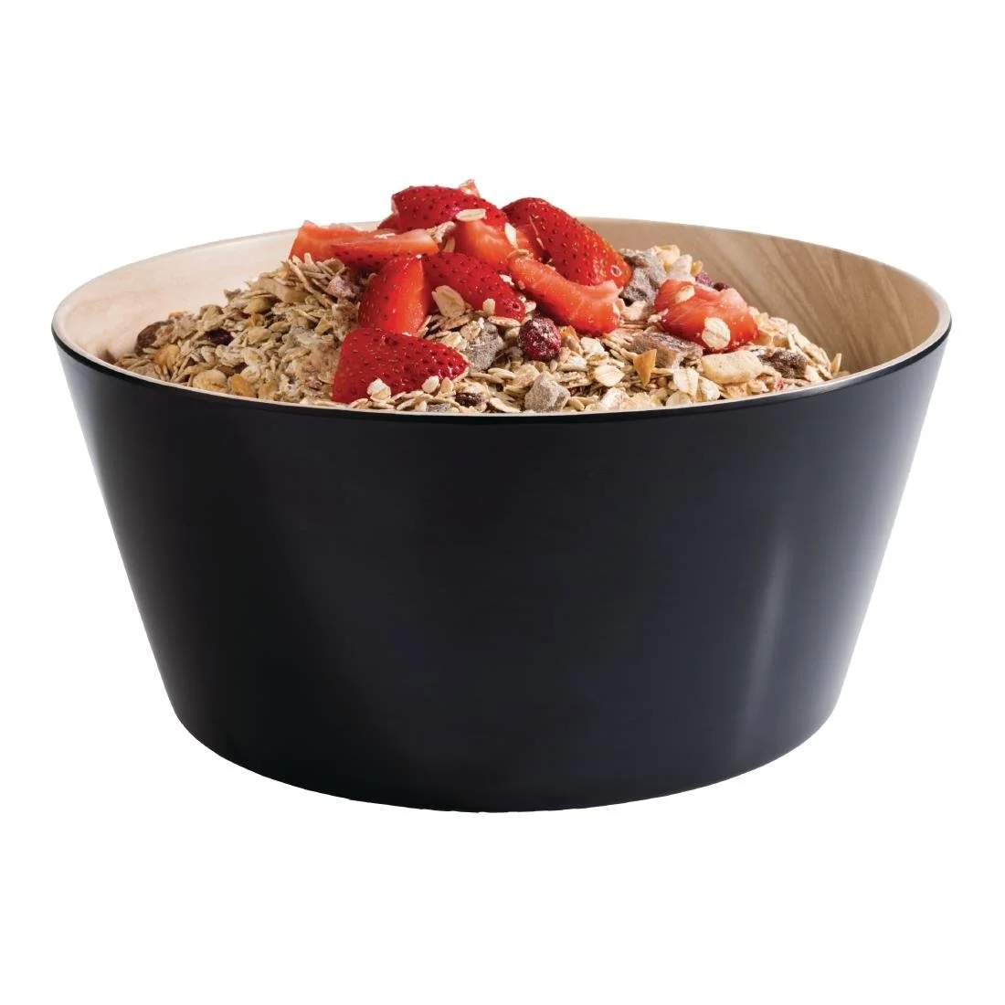 APS Frida Bowl Wood & Black 200(Ø)mm 1.2Ltr - Image 2