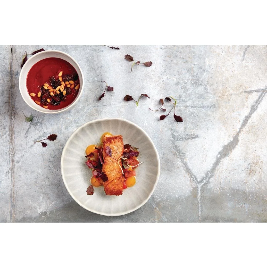 Olympia Corallite Coupe Bowls Concrete Grey 160mm (6 Pack) - Image 5