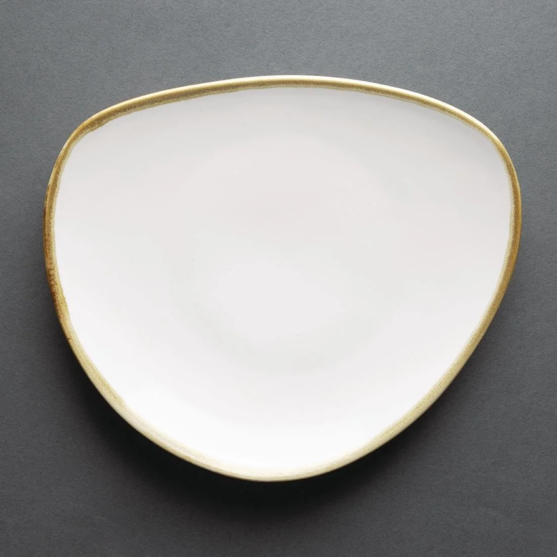 Olympia Kiln Triangular Plates Chalk 230mm (6 Pack) - Image 3