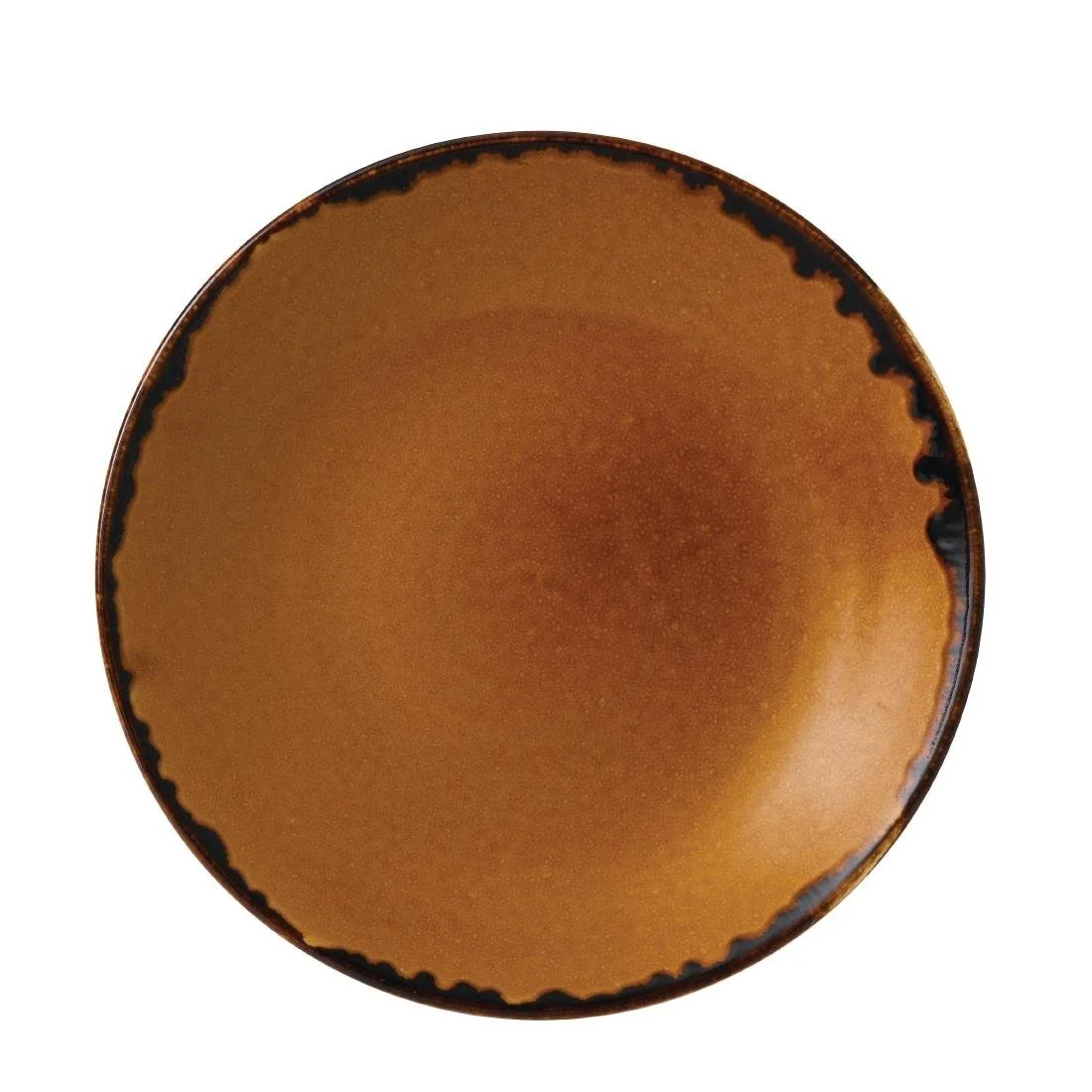 Dudson Harvest Deep Coupe Plates Brown 281mm (12 Pack)