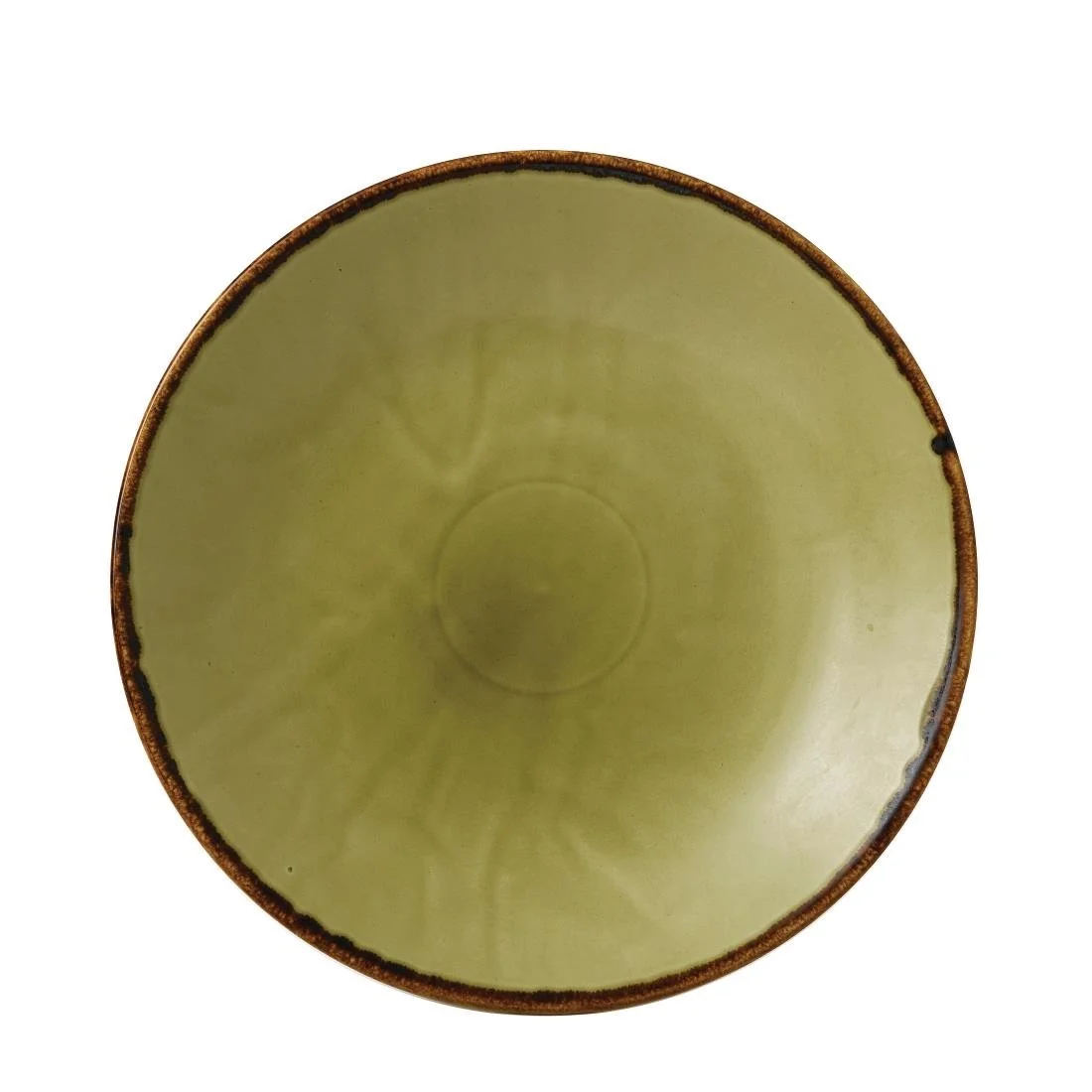 Dudson Harvest Deep Coupe Plates Green 281mm (12 Pack)