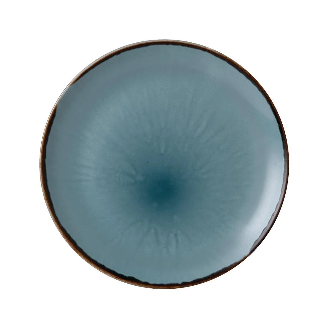 Dudson Harvest Evolve Coupe Plates Blue 260mm (12 Pack)