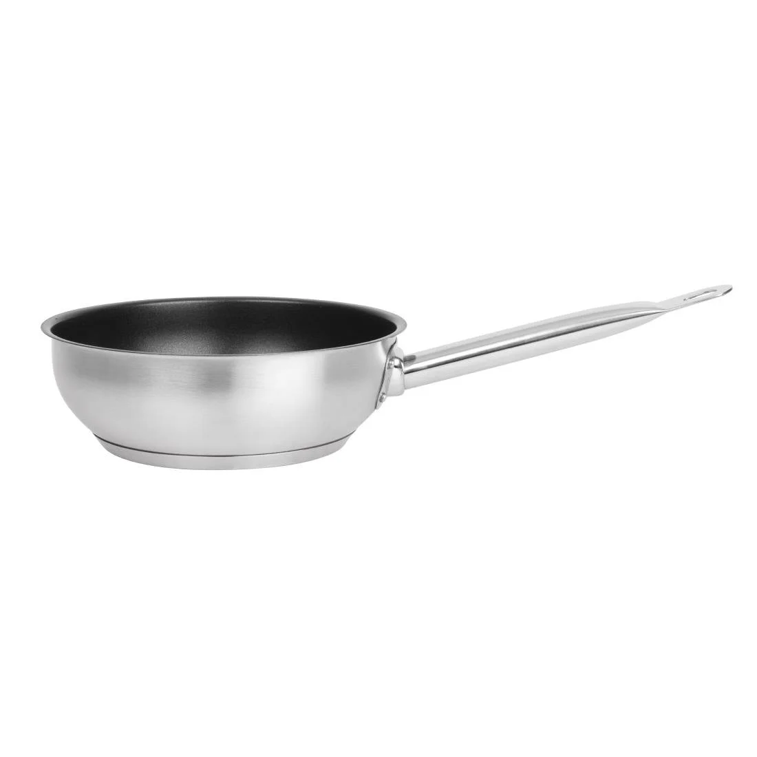 Vogue Stainless Steel Non-Stick Teflon Platinum Plus Sauté Pan 20cm - Image 2