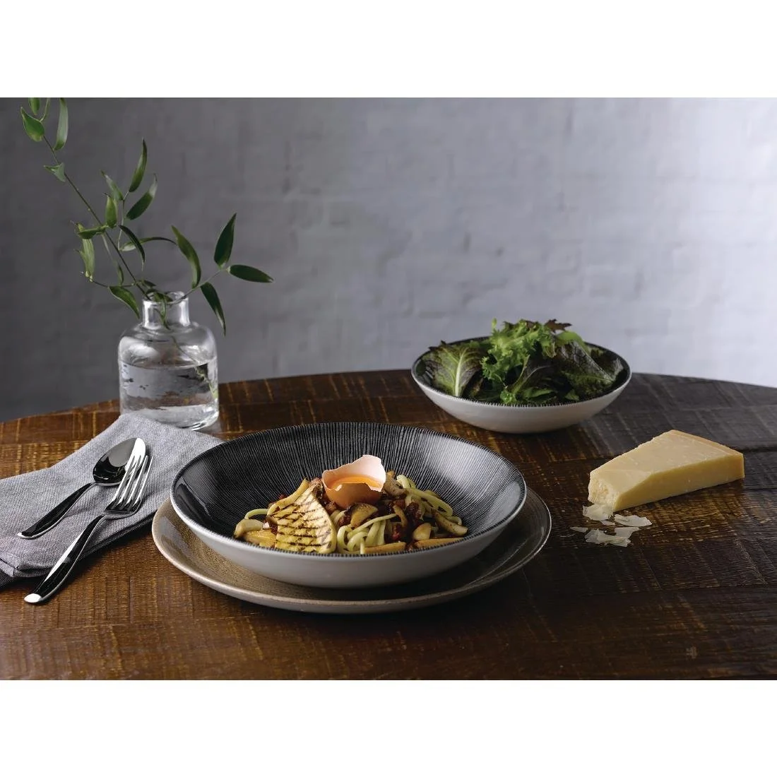 Churchill Studio Prints Agano Coupe Bowls Black 182mm (12 Pack) - Image 4