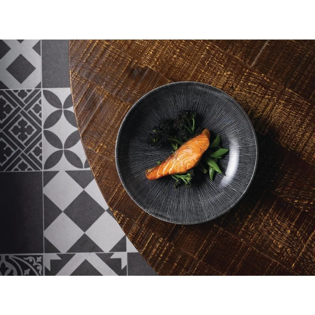 Churchill Studio Prints Agano Coupe Bowls Black 182mm (12 Pack) - Image 3