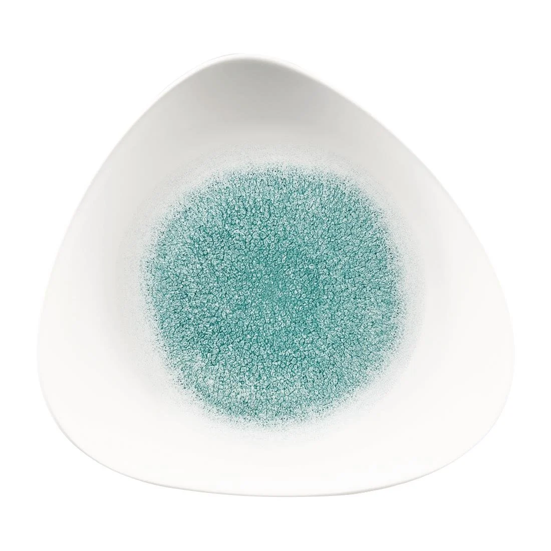 Churchill Studio Prints Raku Triangle Plates Jade Green 311mm (6 Pack)
