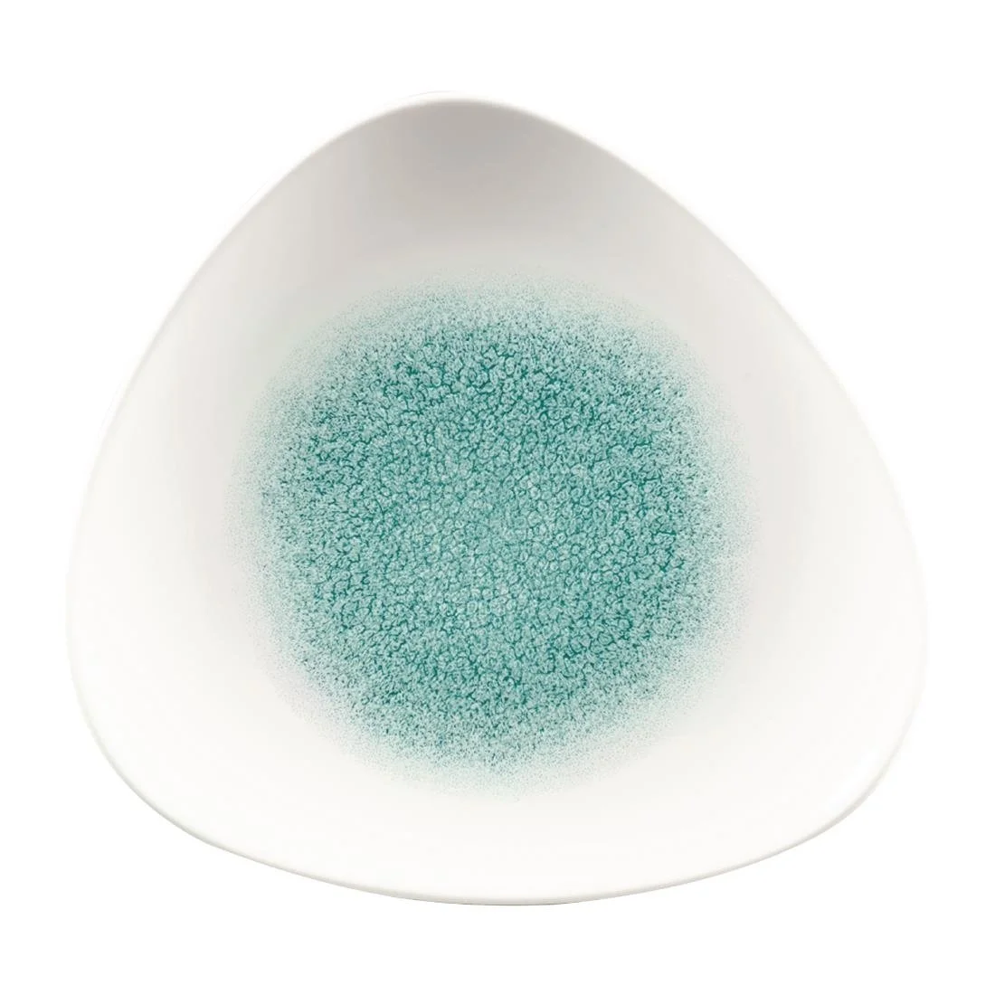 Churchill Studio Prints Raku Triangle Plates Jade Green 229mm (12 Pack)