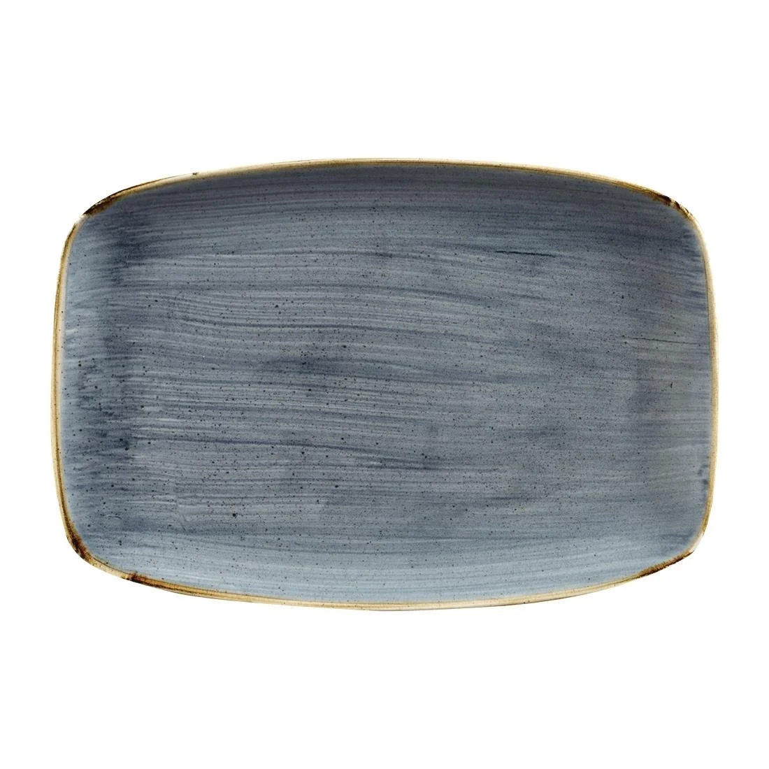 Churchill Stonecast No. 9 Oblong Chefs Plates 355 x 245mm Blueberry (6 Pack)