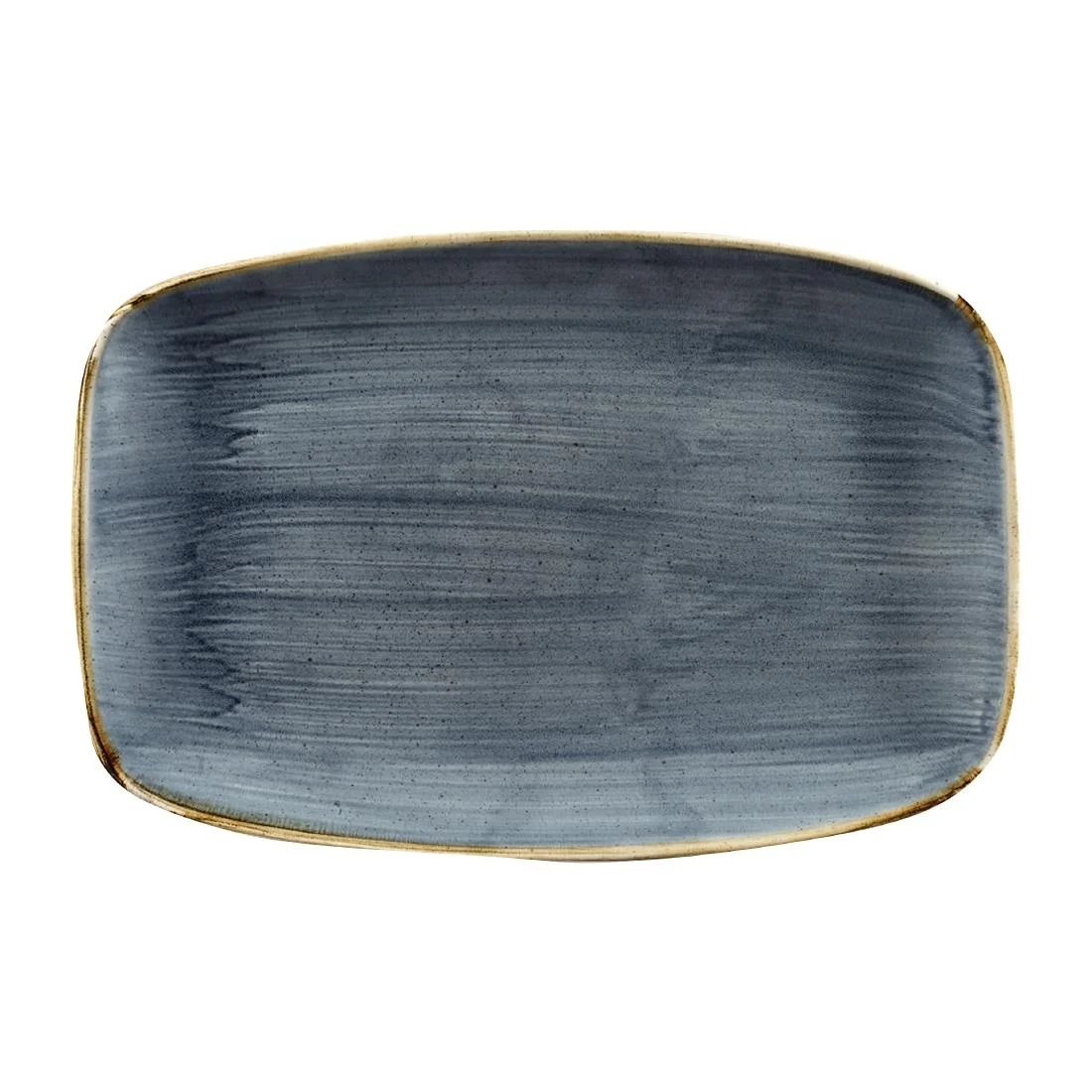 Churchill Stonecast No. 8 Oblong Chefs Plates 300 x 199mm Blueberry (6 Pack)