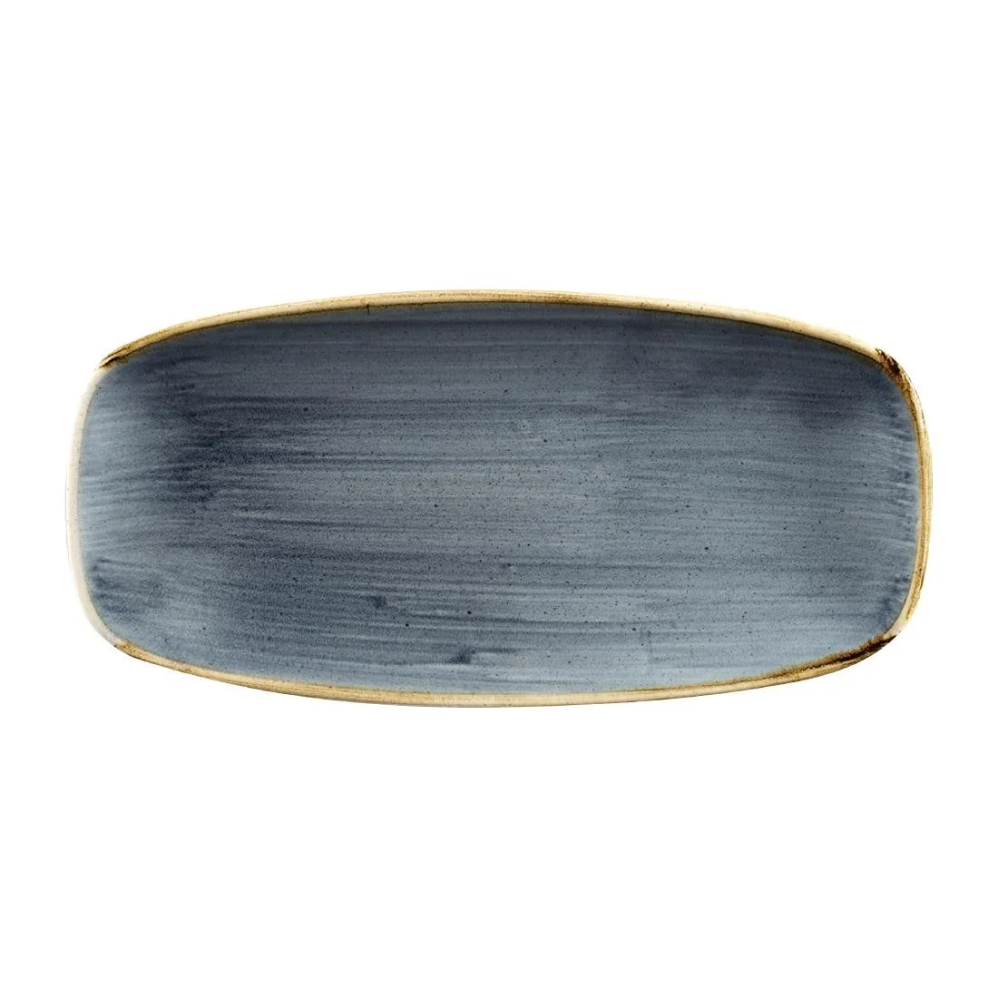 Churchill Stonecast No. 2 Oblong Chefs Plates 269 x 127mm Blueberry (12 Pack)