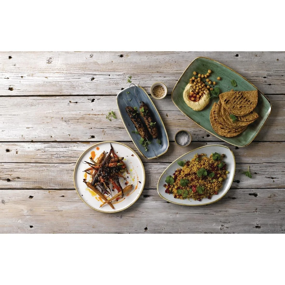 Churchill Stonecast Walled Chefs Plates Barley White 210mm (6 Pack) - Image 2