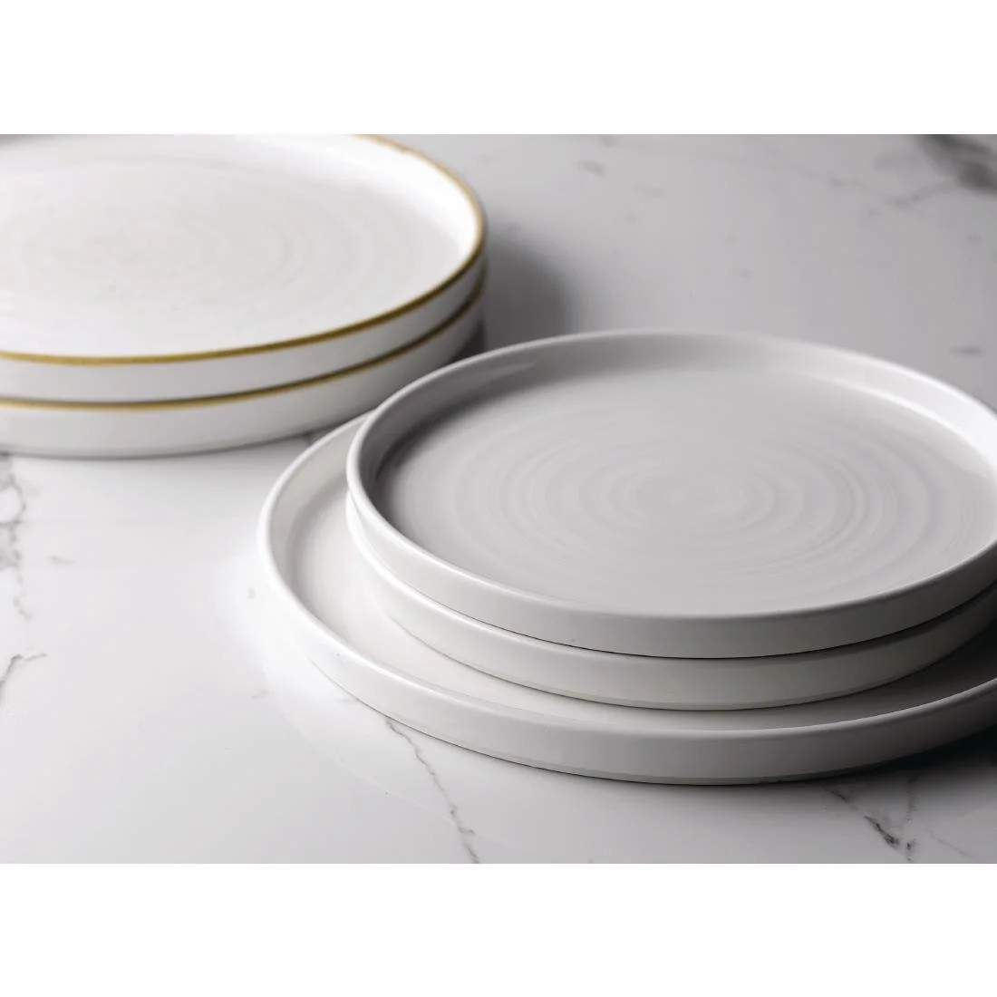 Churchill Stonecast Walled Chefs Plates Barley White 210mm (6 Pack) - Image 6