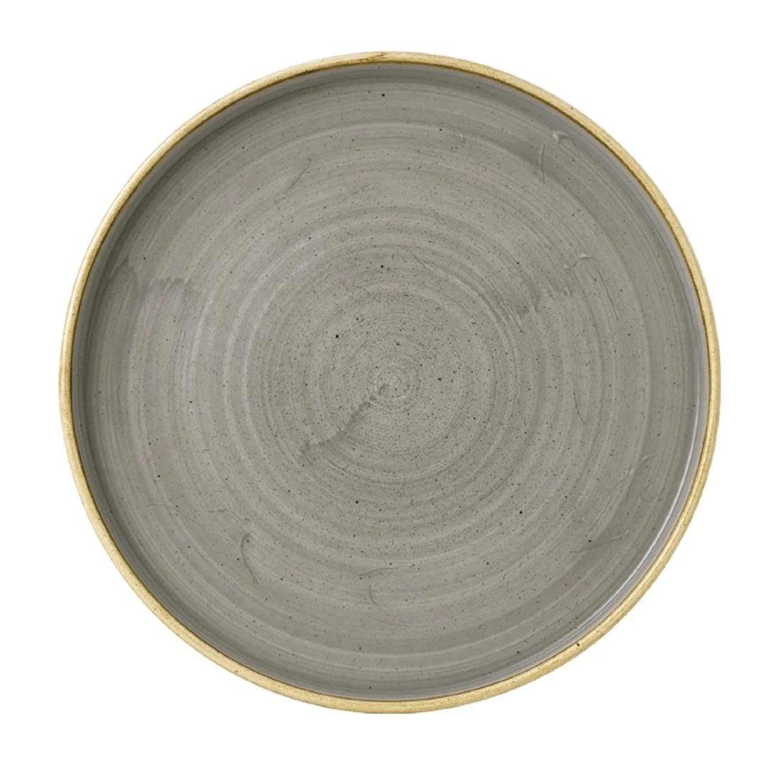 Churchill Stonecast Walled Chefs Plates Peppercorn Grey 260mm (6 Pack)