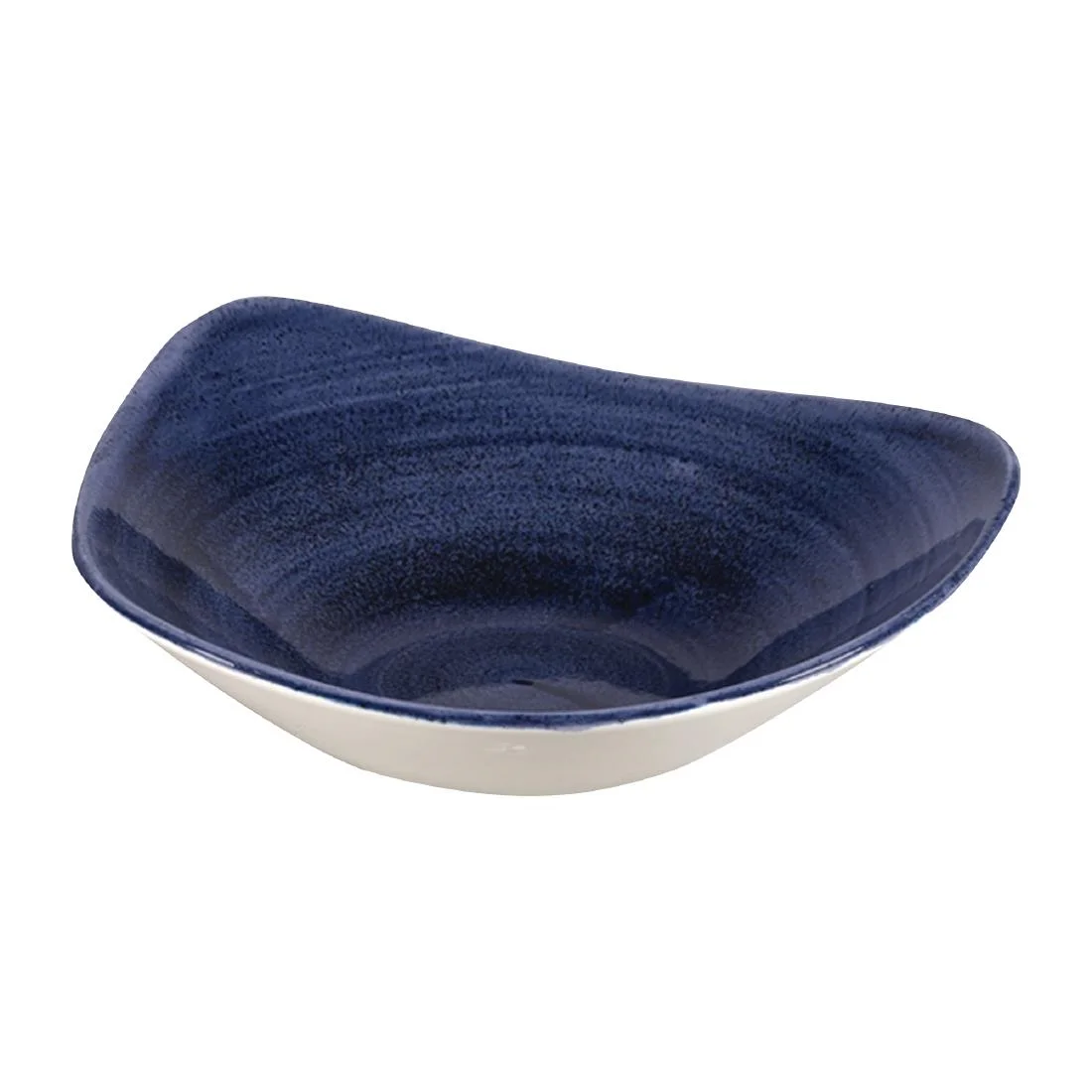 Churchill Stonecast Patina Triangular Bowls Cobalt 235mm (12 Pack) - Image 3