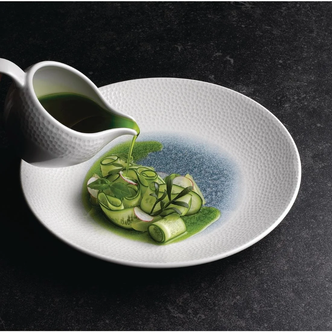 Churchill Isla Centre Print Deep Coupe Plates Topaz Blue 281mm (12 Pack) - Image 3