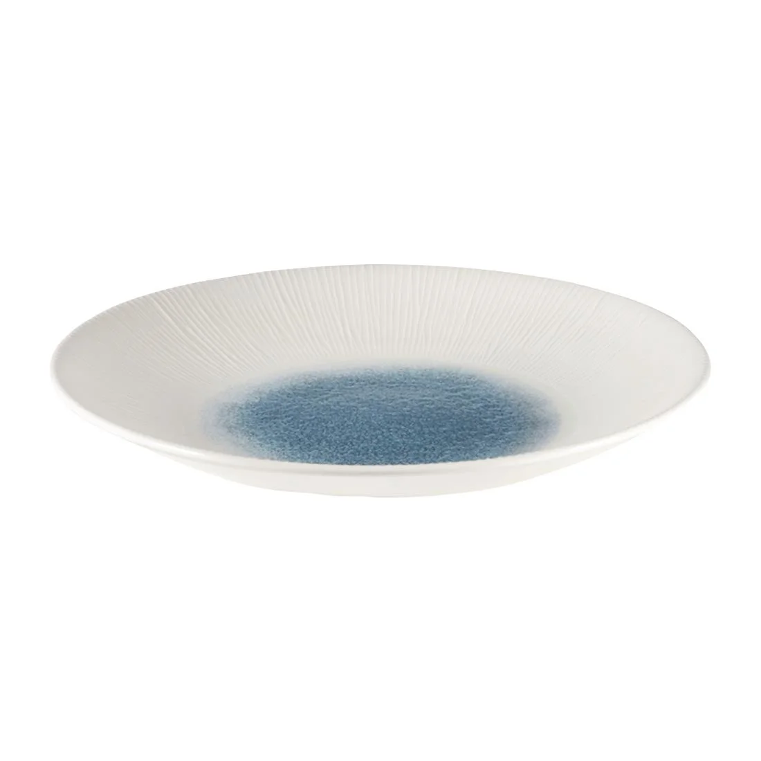 Churchill Bamboo Centre Print Deep Coupe Plates Topaz Blue 281mm (12 Pack) - Image 2