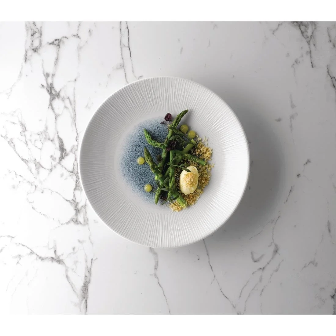 Churchill Bamboo Centre Print Deep Coupe Plates Topaz Blue 255mm (12 Pack) - Image 3