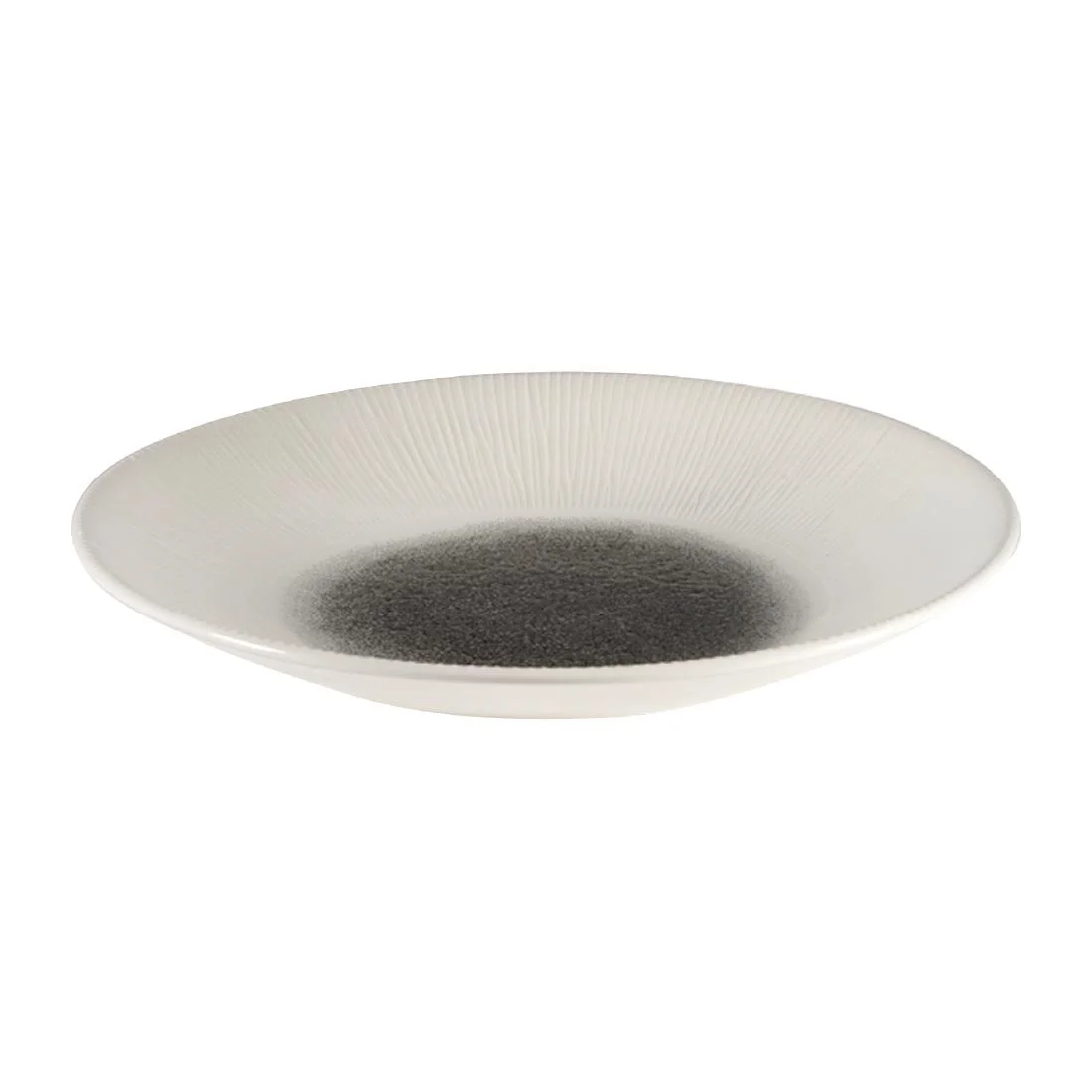 Churchill Bamboo Centre Print Deep Coupe Plates Quartz Black 255mm (12 Pack) - Image 9