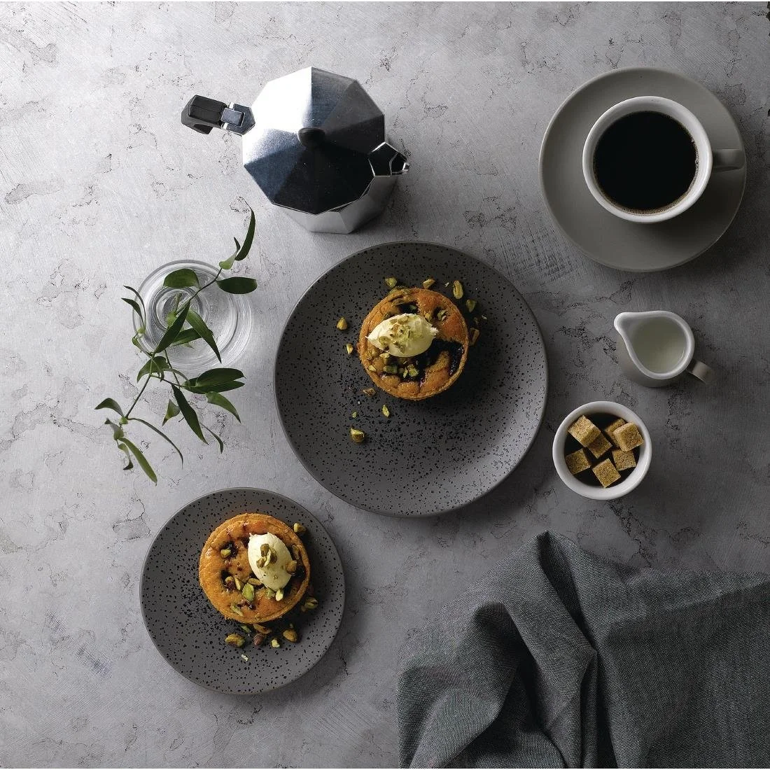 Churchill Menu Shades Caldera Coupe Plates Flint Grey 155mm (6 Pack) - Image 2