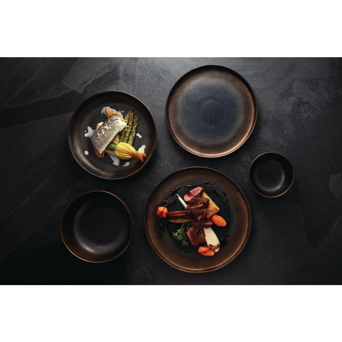 Olympia Ochre Flat Plates 220mm (6 Pack) - Image 3