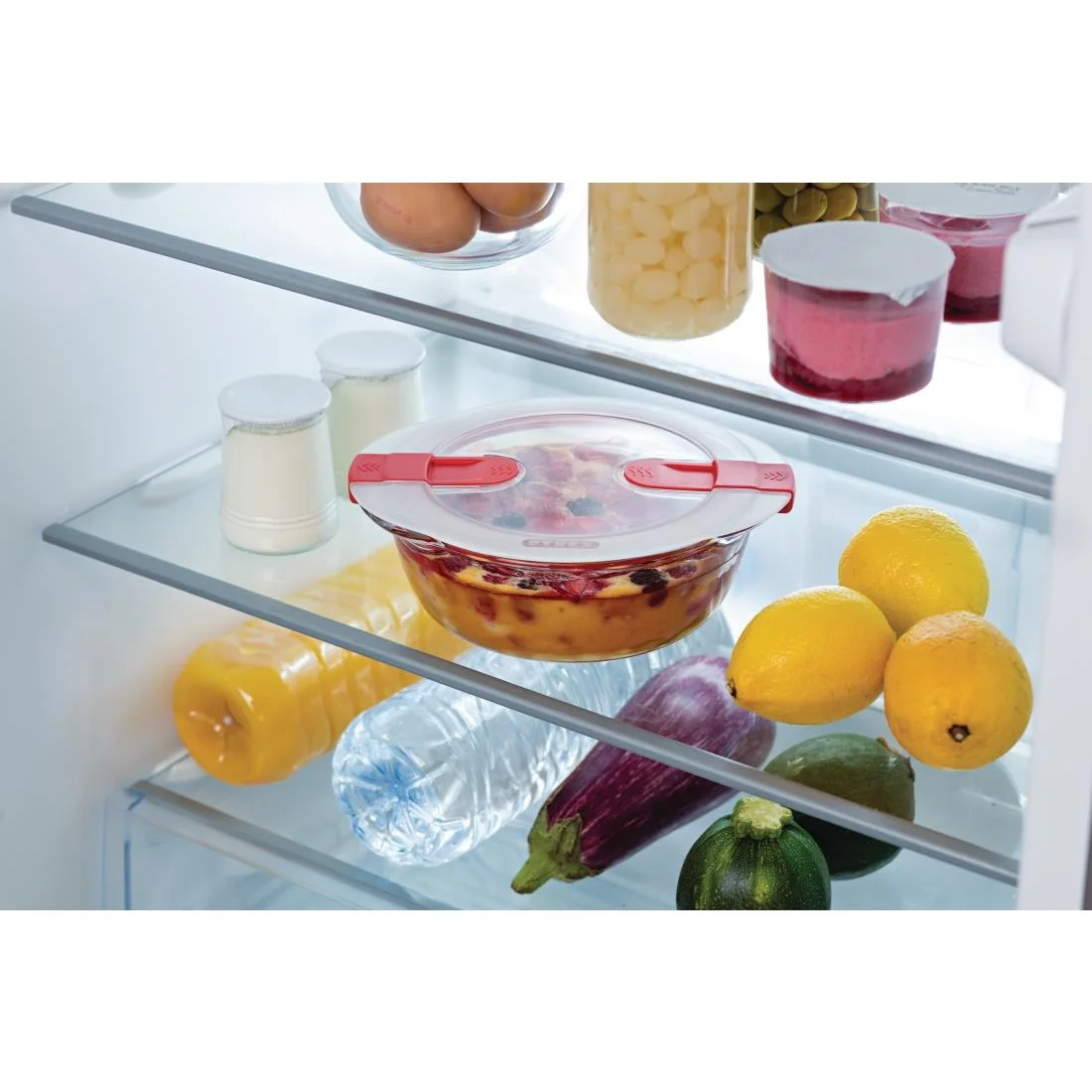 Pyrex Cook and Heat Round Dish with Lid 350ml - Image 3