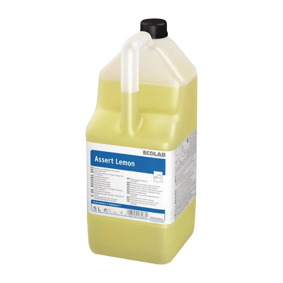 Ecolab Assert Lemon Washing Up Liquid Concentrate 5Ltr (2 Pack)