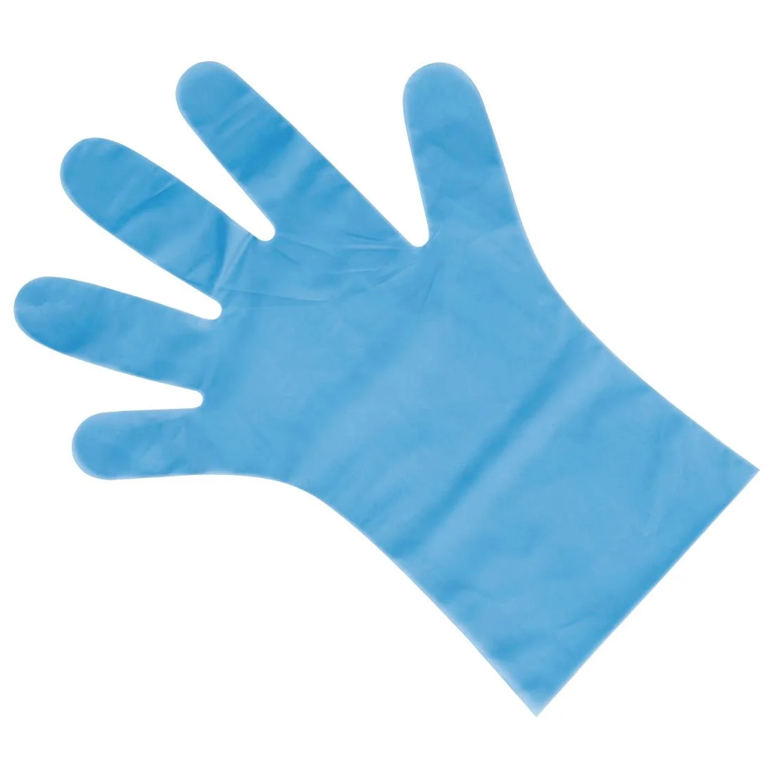 Nisbets Essentials Powder-Free TPE Gloves Blue - Image 3