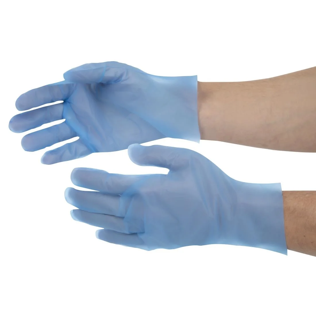 Nisbets Essentials Powder-Free TPE Gloves Blue - Image 5