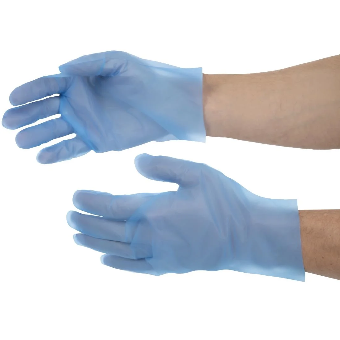 Nisbets Essentials Powder-Free TPE Gloves Blue - Image 6