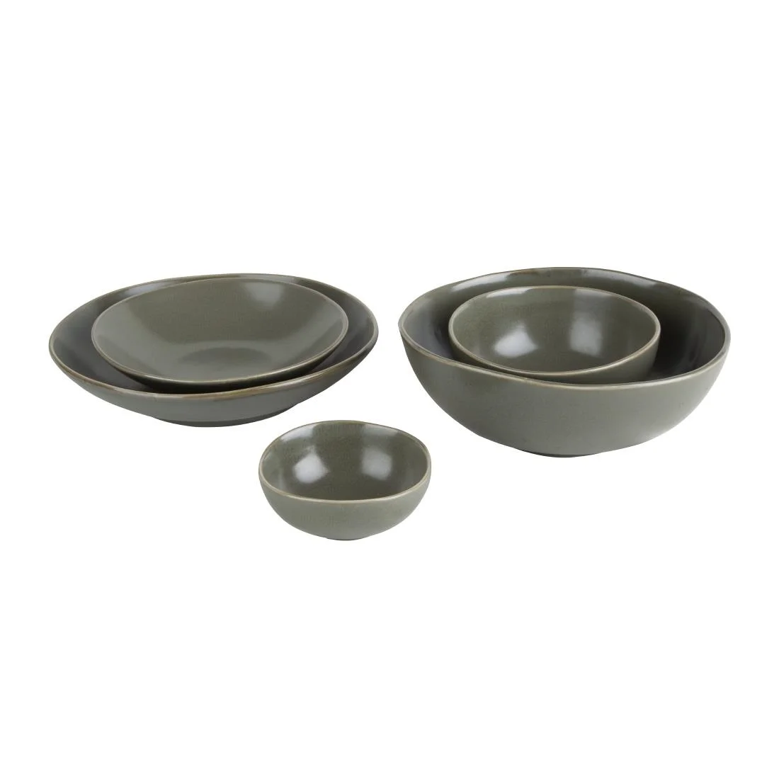 Olympia Build-a-Bowls Deep Bowls Green 225mm (4 Pack) - Image 4