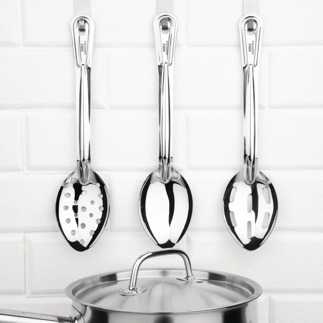 Nisbets Essentials Perforated Serving Spoon 11'' - Image 2
