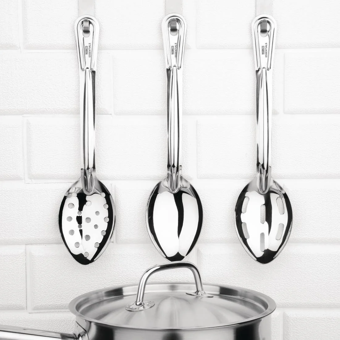 Nisbets Essentials Perforated Serving Spoon 11'' - Image 2