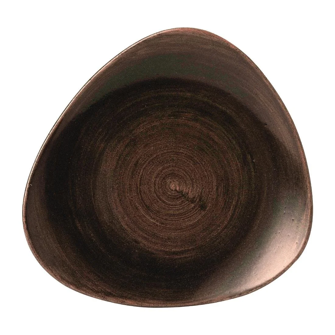 Churchill Stonecast Patina Lotus Plates Iron Black 254mm (12 Pack)