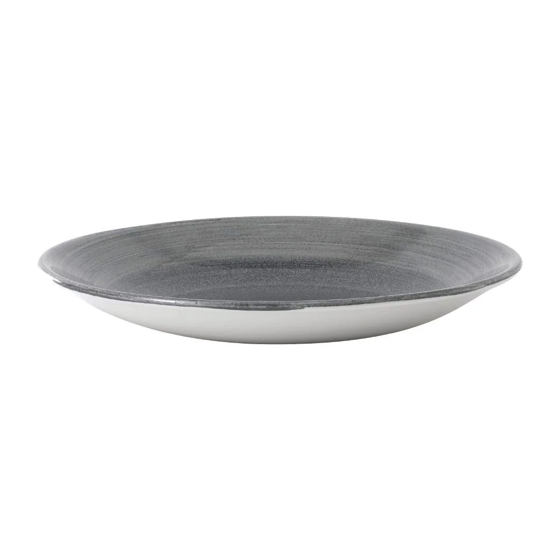 Churchill Stonecast Aqueous Deep Coupe Plates Grey 218mm (12 Pack) - Image 2