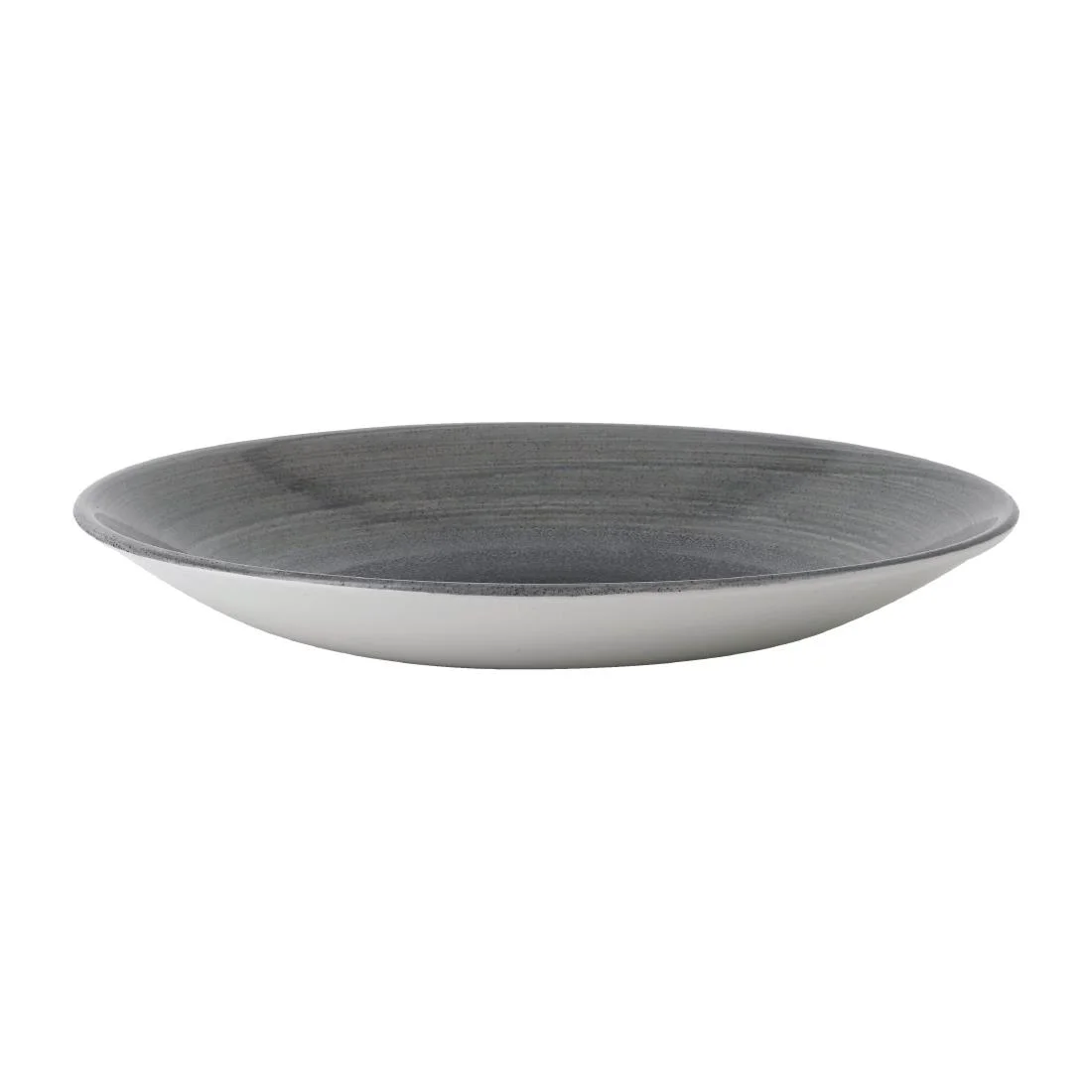 Churchill Stonecast Aqueous Deep Coupe Plates Grey 239mm (12 Pack) - Image 2