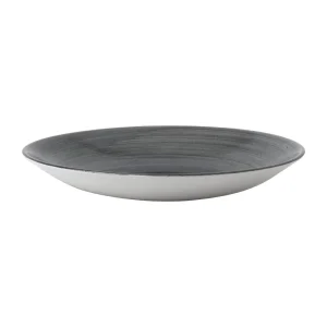 Churchill Stonecast Aqueous Deep Coupe Plates Grey 279mm (12 Pack)