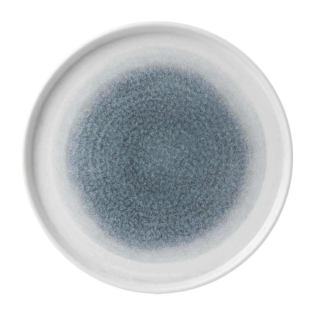 Churchill Raku Walled Plates Topaz Blue 260mm (6 Pack)