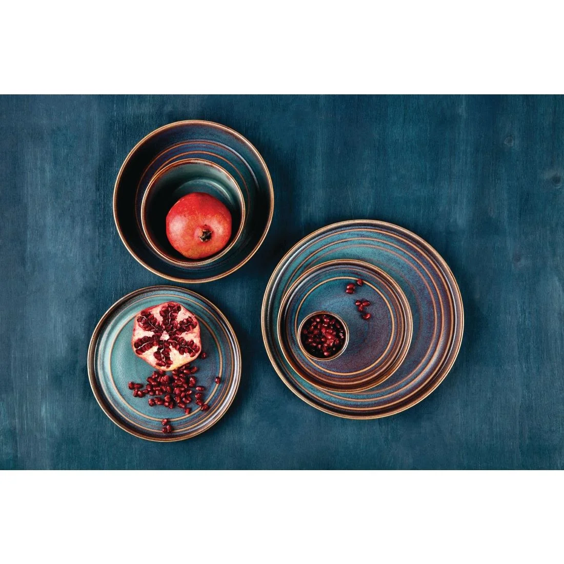 Olympia Cavolo Flat Round Bowls Iridescent 143mm (6 Pack) - Image 3