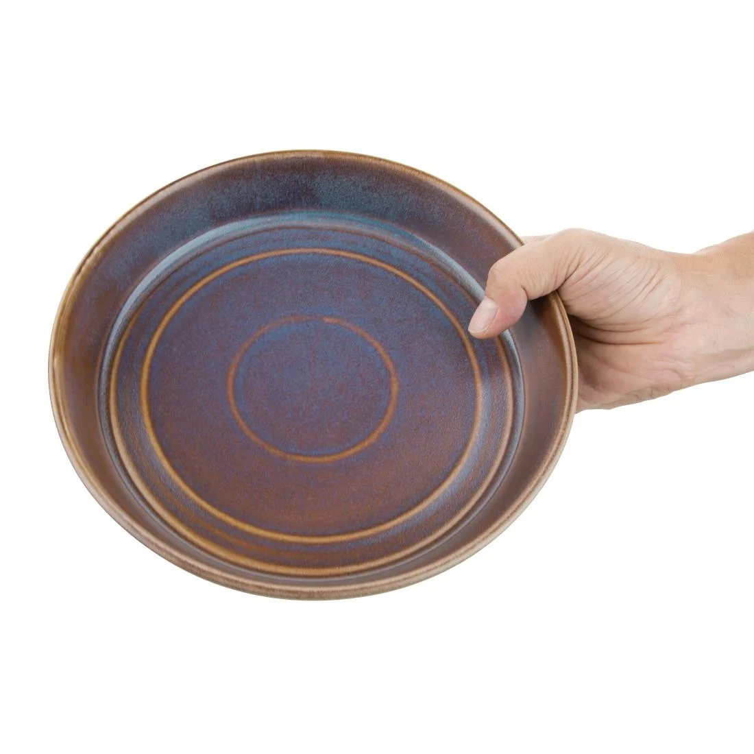 Olympia Cavolo Flat Round Bowls Iridescent 220mm (4 Pack) - Image 9