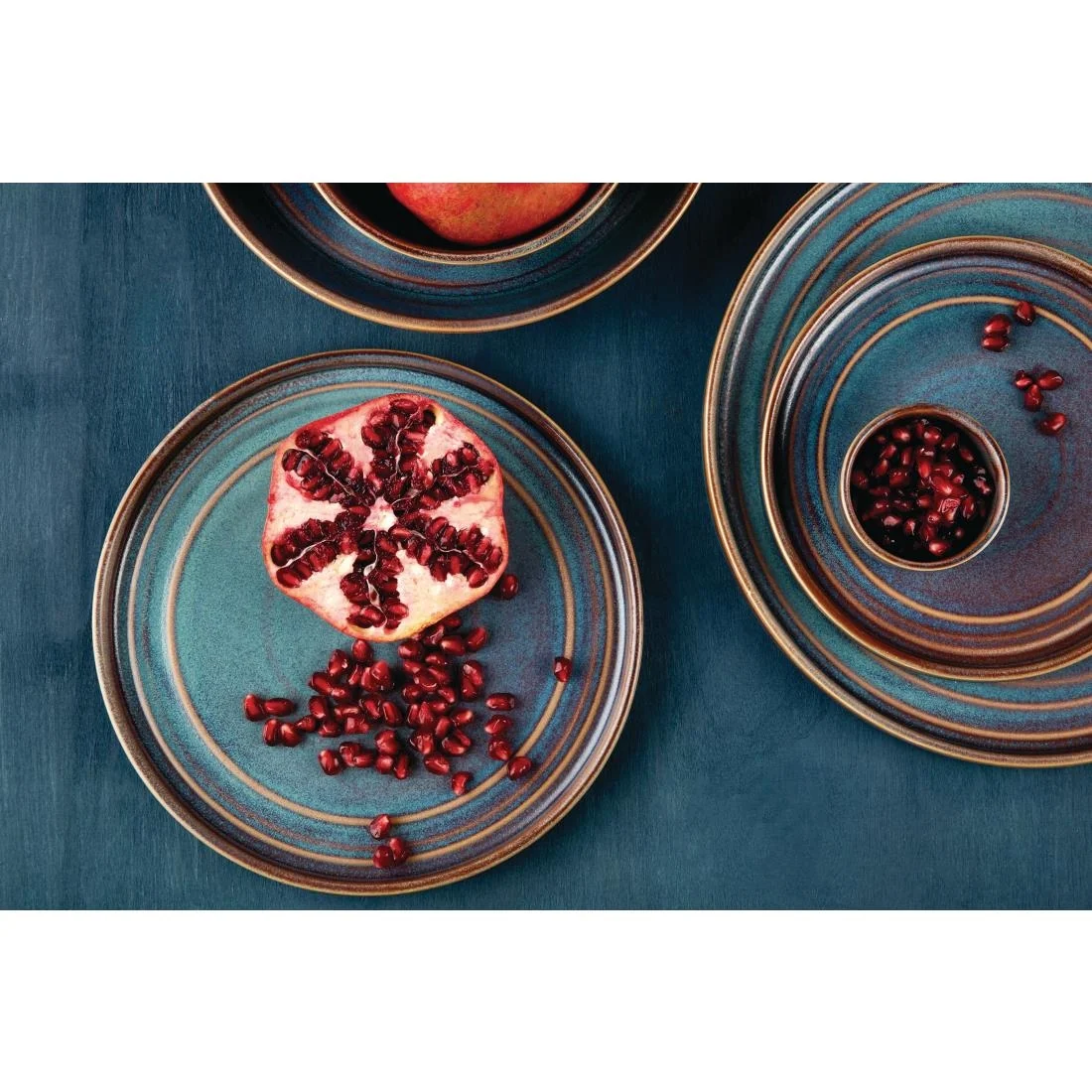 Olympia Cavolo Flat Round Plates Iridescent 180mm (6 Pack) - Image 6
