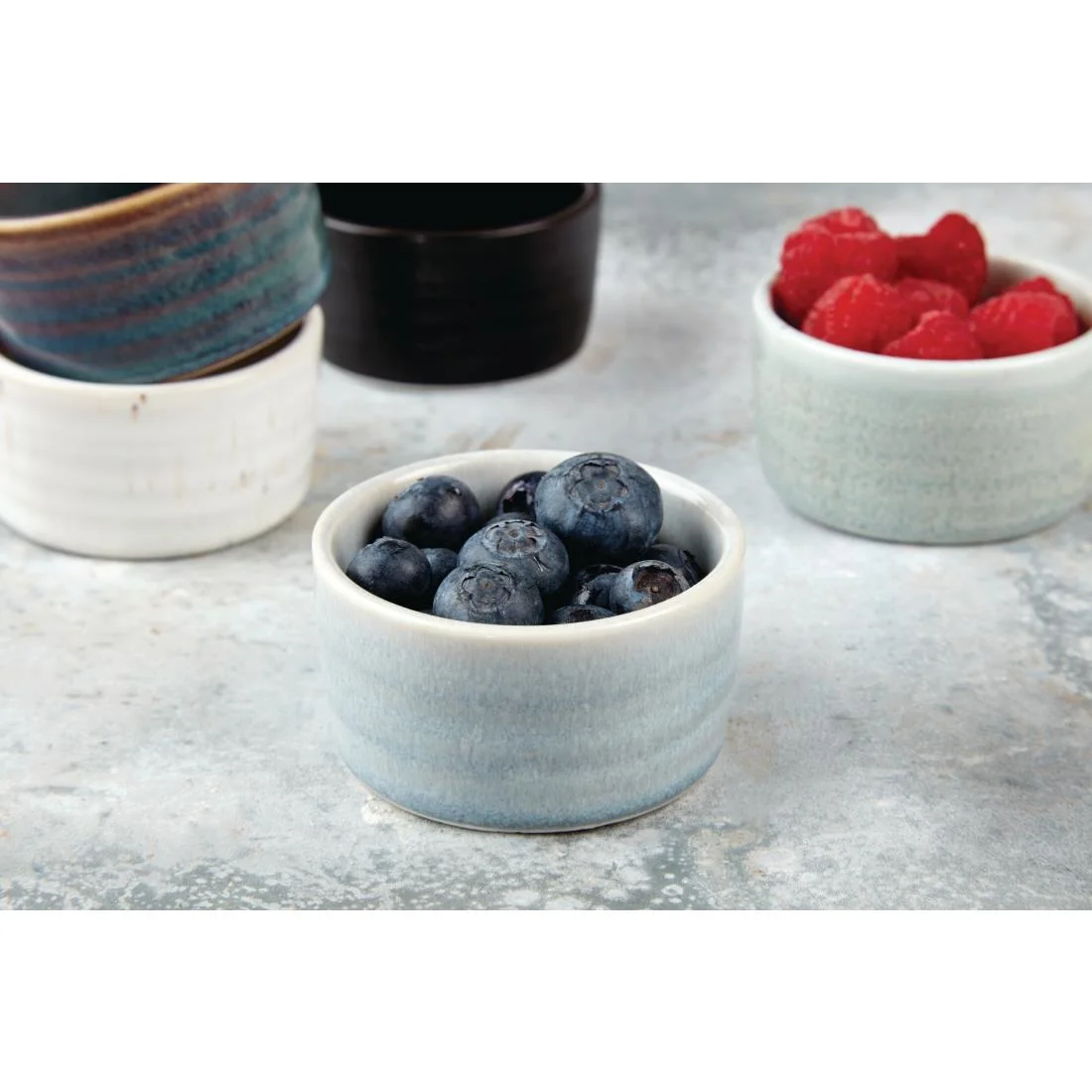 Olympia Cavolo Dipping Dishes Ice Blue 67mm (12 Pack) - Image 4