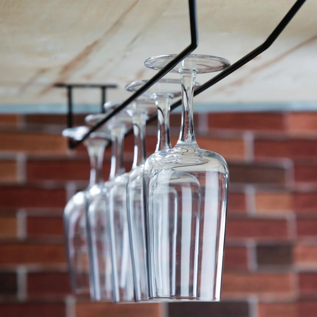 Olympia Wine Glass Rack Black 610mm - Image 5