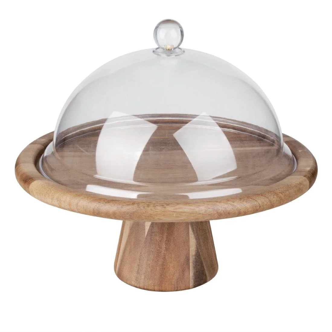 Olympia Acacia Cake Stand 305x127(H)mm - Image 7