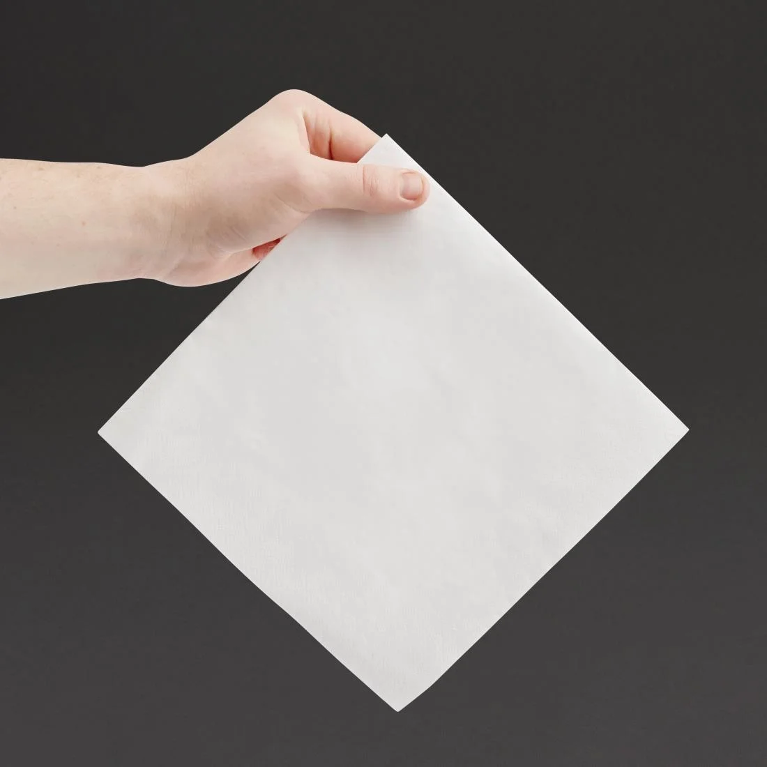 Fiesta Recyclable Dinner Napkin White 40x40cm 2ply 1/4 Fold (Pack of 2000) - Image 3