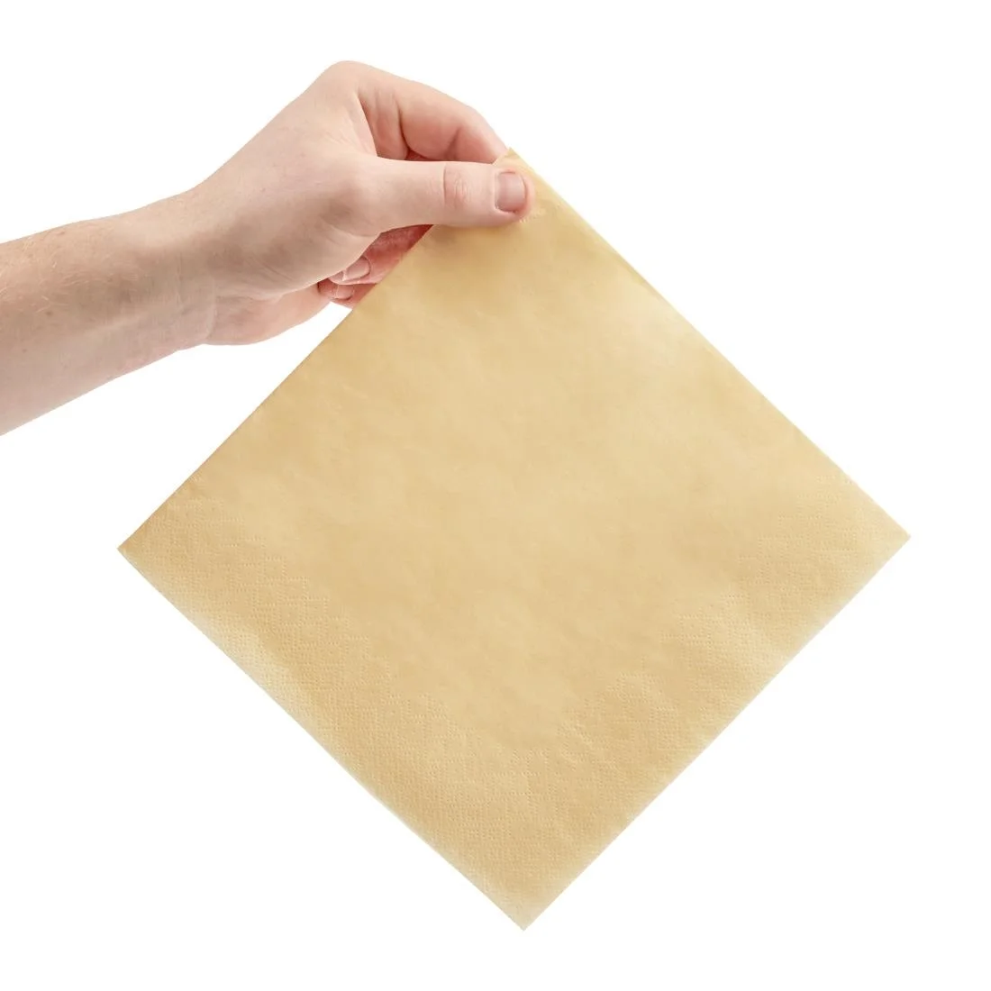Fiesta Recyclable Dinner Napkin Cream 40x40cm 2ply 1/4 Fold (Pack of 2000) - Image 3