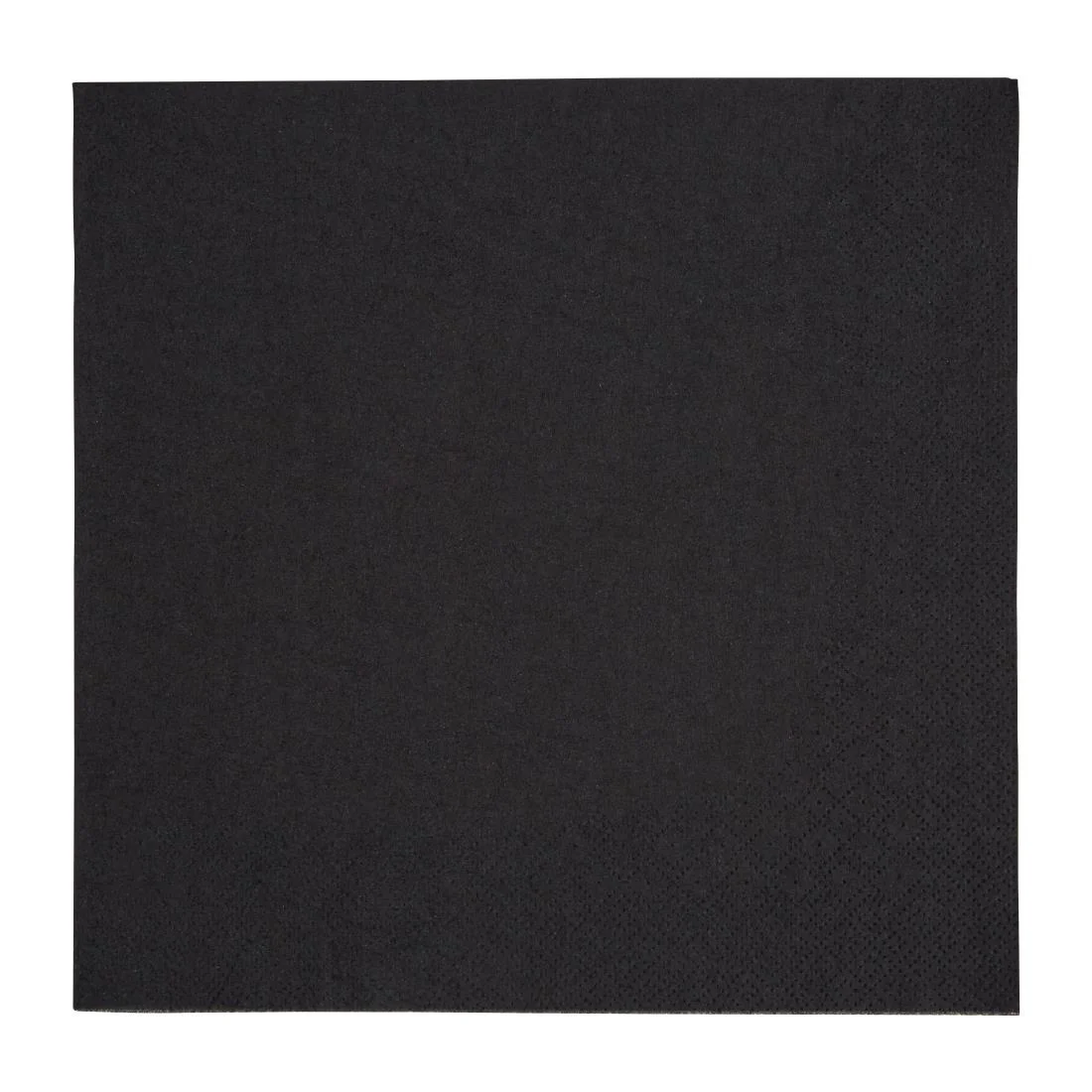 Fiesta Recyclable Dinner Napkin Black 40x40cm 3ply 1/4 Fold (Pack of 1000)