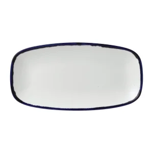 Dudson Harvest Chefs' Oblong Plates Ink 298x153mm (12 Pack)