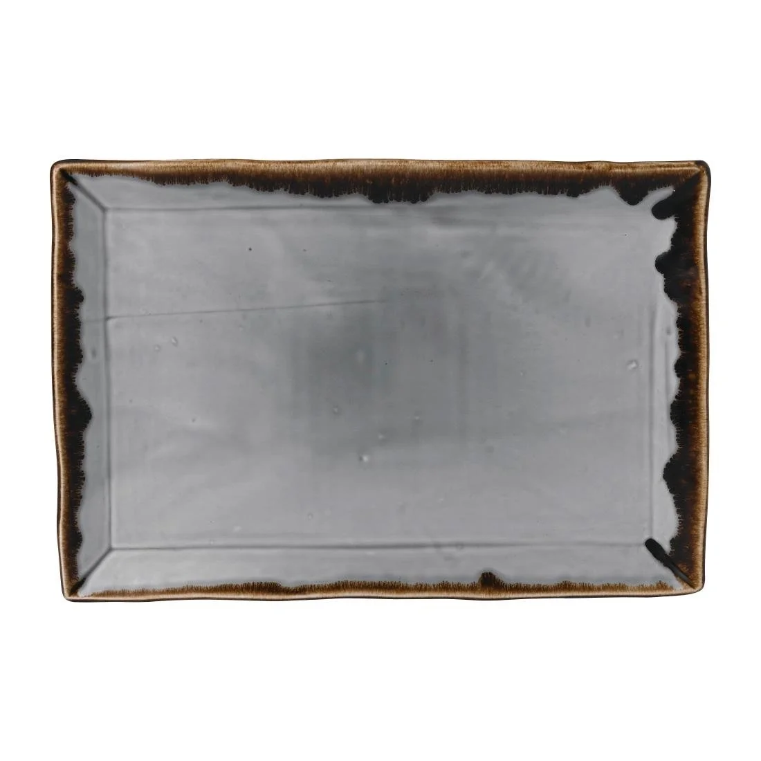 Dudson Harvest Rectangular Trays Grey 345x233mm (6 Pack)