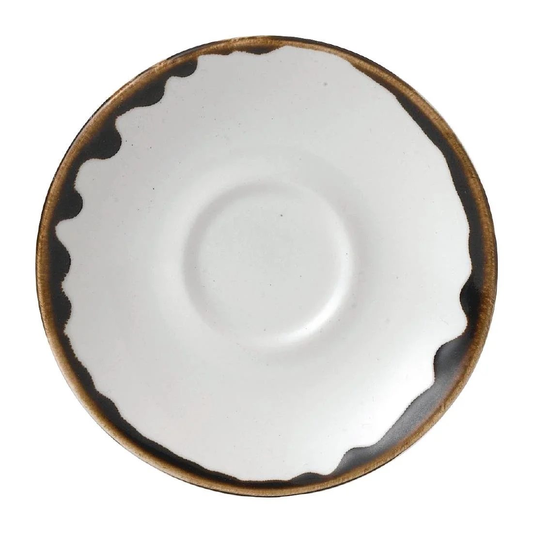 Dudson Harvest Espresso Saucers Natural 114mm (12 Pack)