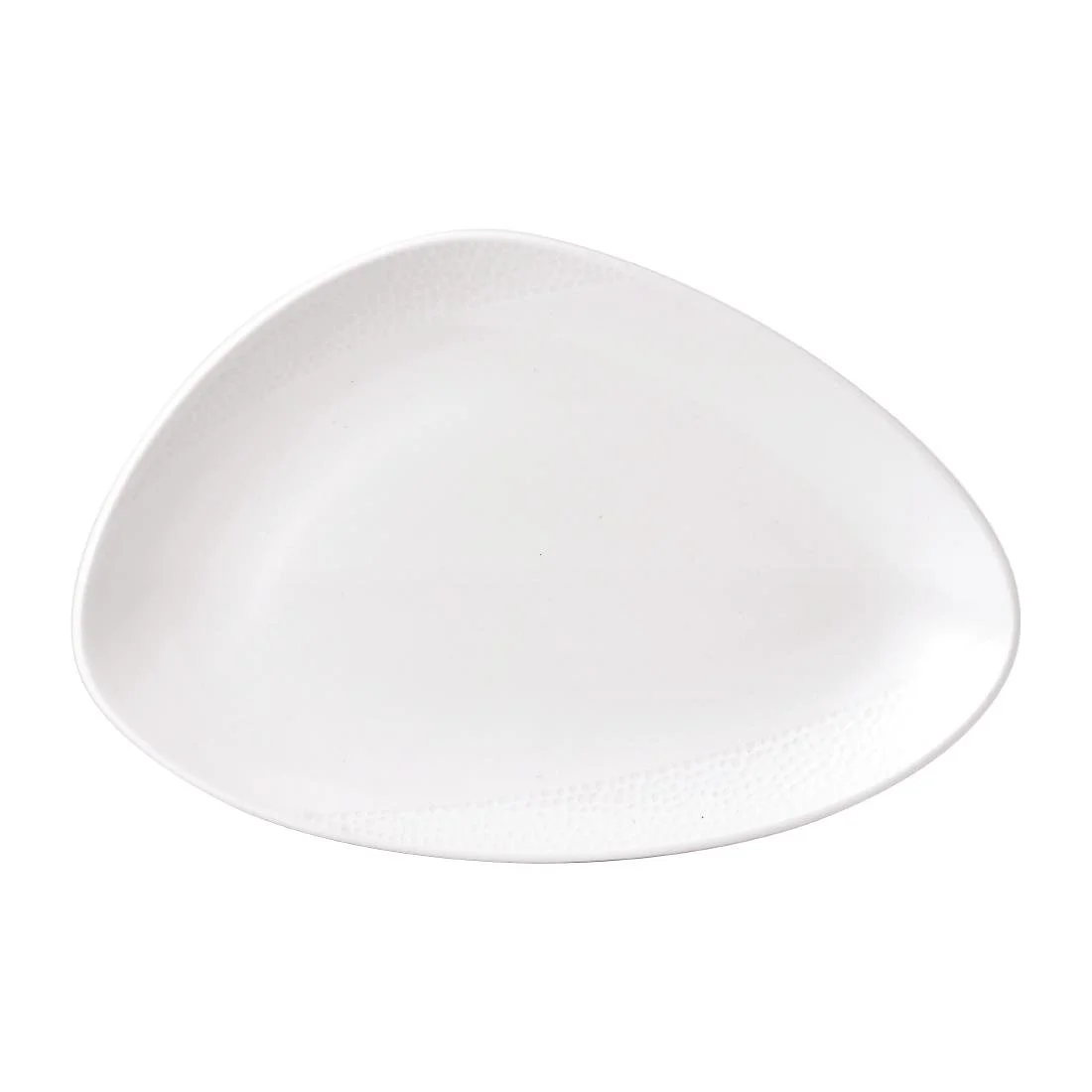 Isla White Chefs' Triangle Plates 12 x 8 " (6 Pack)